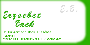 erzsebet back business card